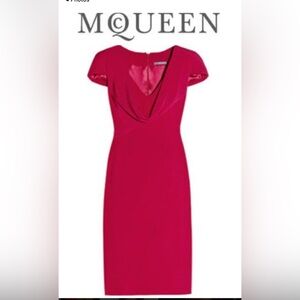 Alexander McQueen Pink Midi Dress